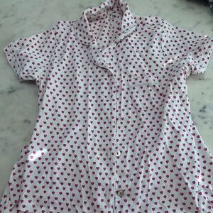 Red heart Roller Rabbit pajamas